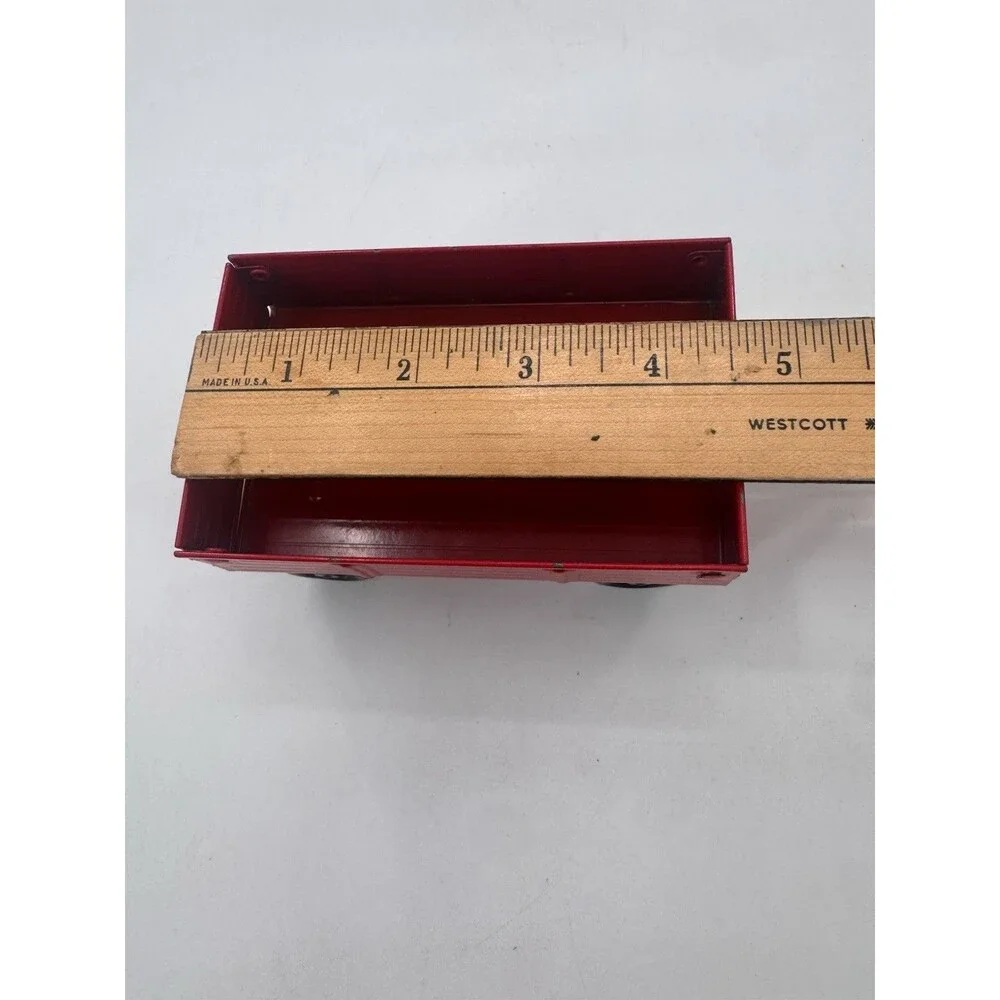 Vintage 1970s ERTL Pressed Steel Toy Red Farm Wagon Model 74-7650, 1/32 Scale